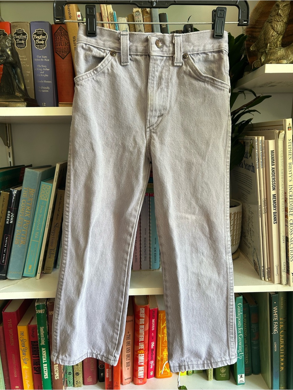Kids' Straight-Leg Jeans in Light Gray